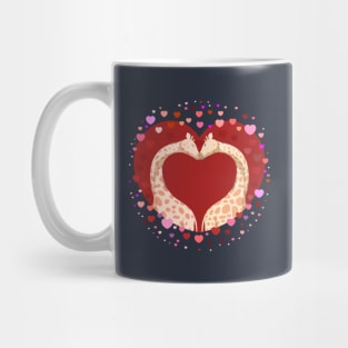 Two Loving Giraffes Mug